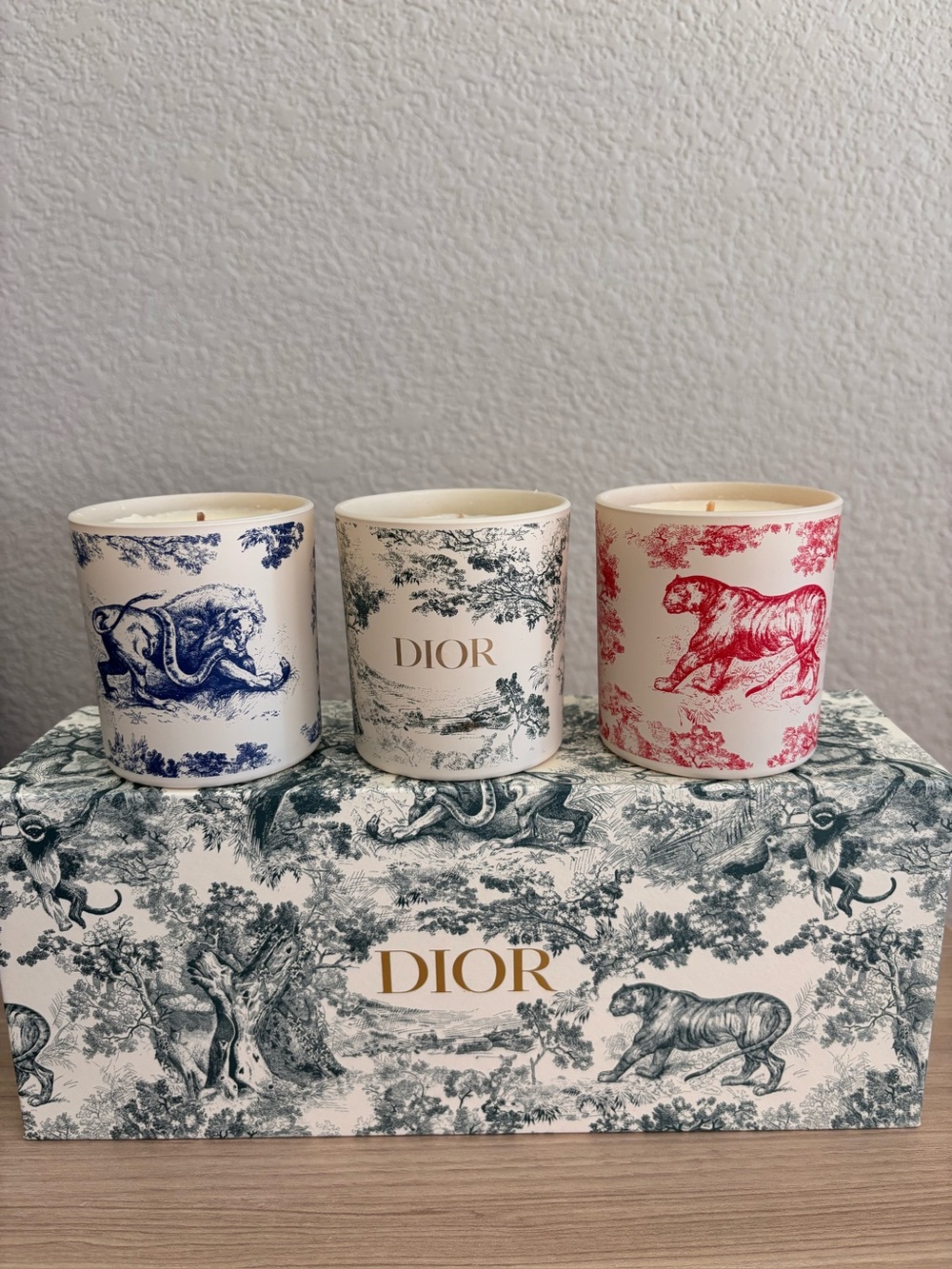 Dior Toile de Jouy Scented Candle Set of 3